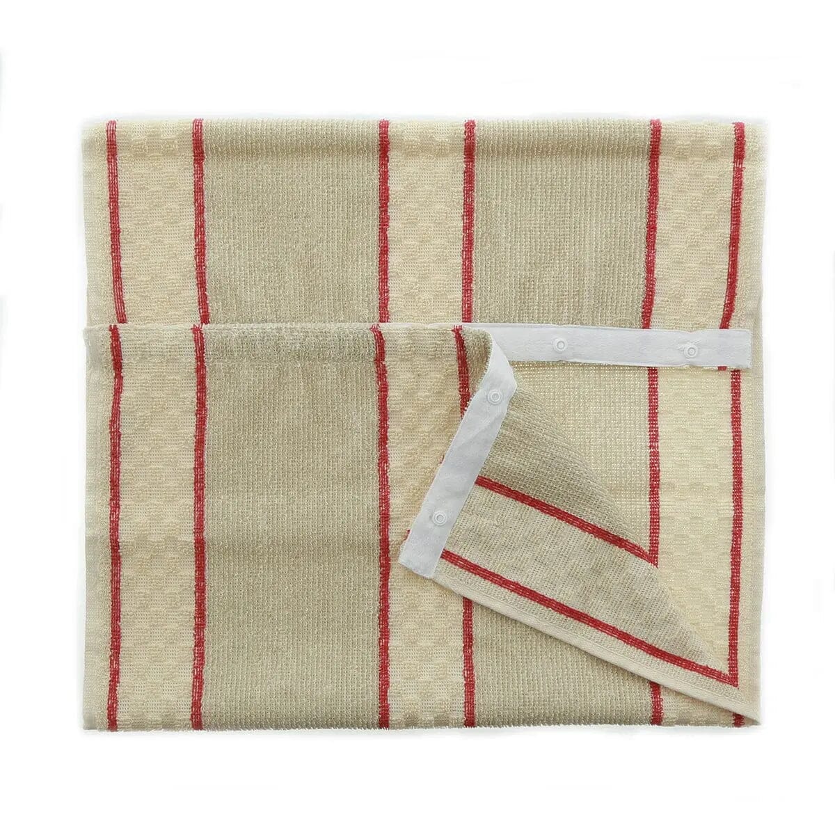 Aga Roller Towel with Poppers Red