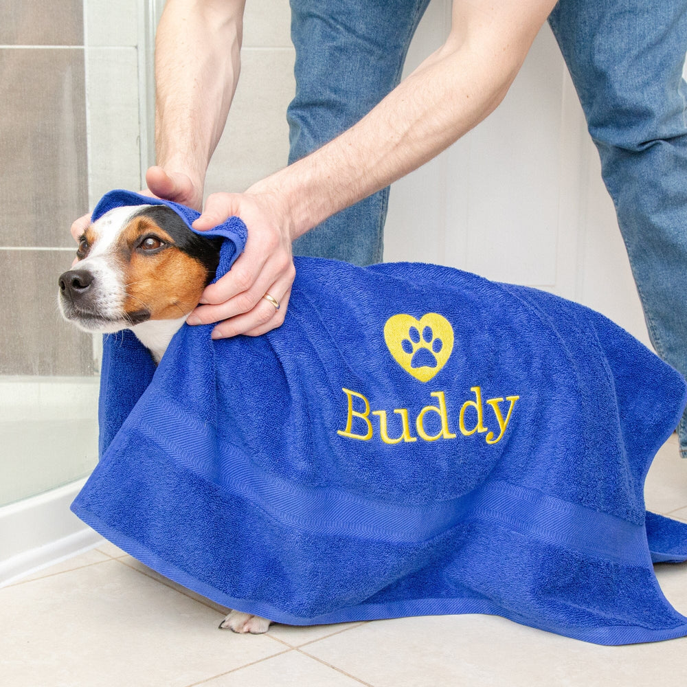 Personalised Dog Drying Towel