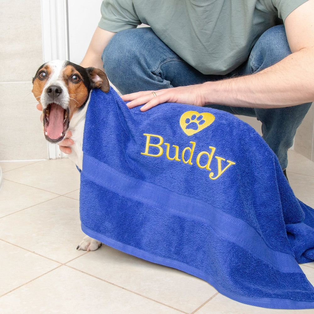 Personalised Dog Drying Towel