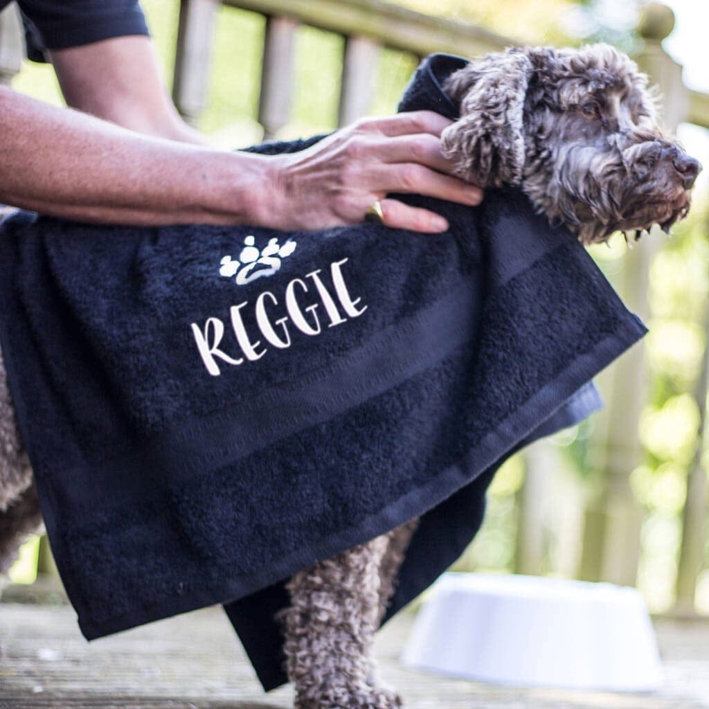 Personalized dog towels best sale