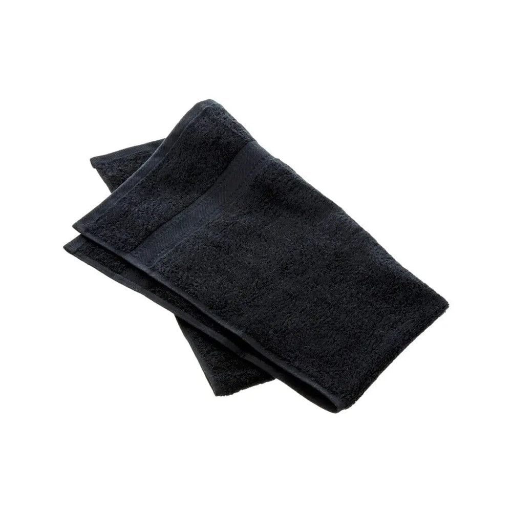 black hand towels