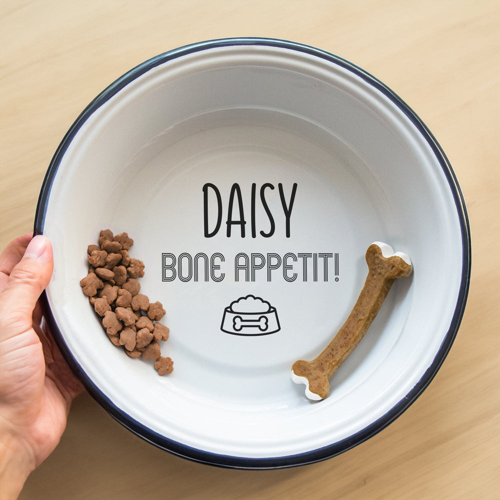 Personalised Enamel Dog Bowl
