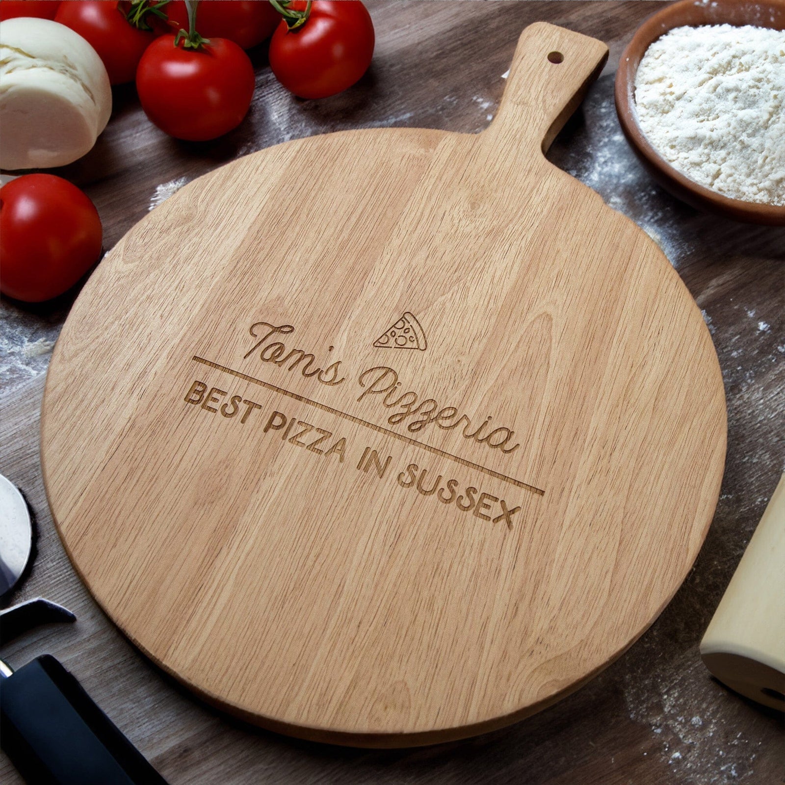 Personalised Pizza board 'best pizza in town'