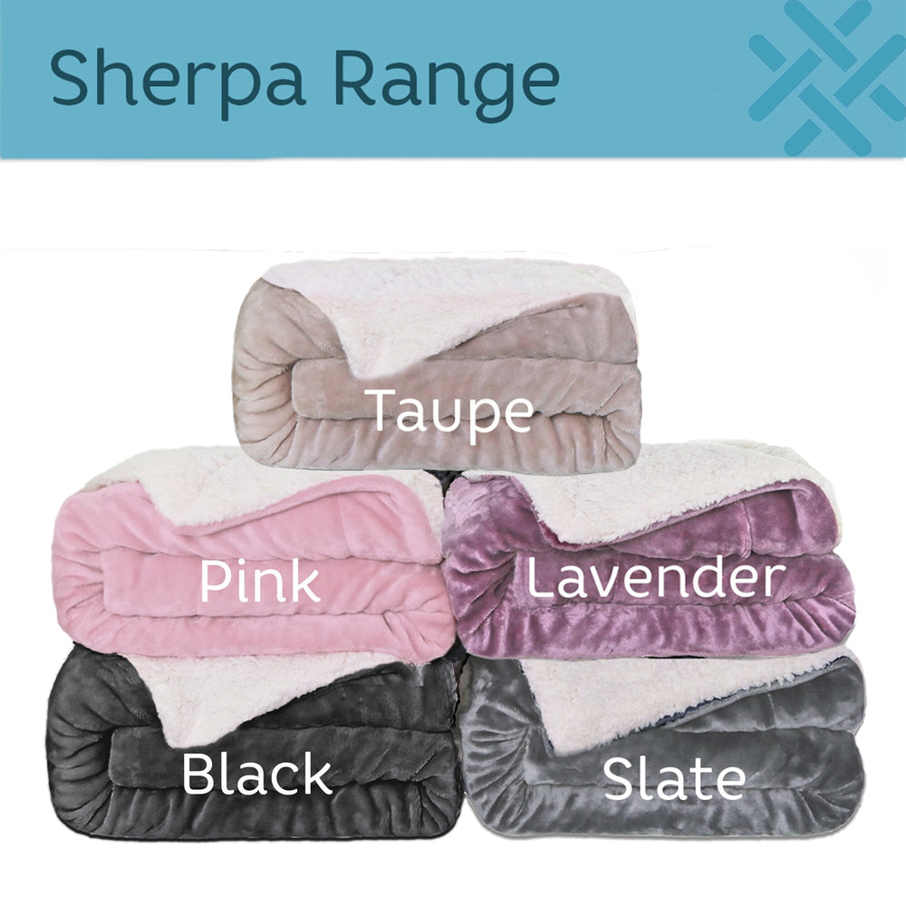 sherpa blanket colour options