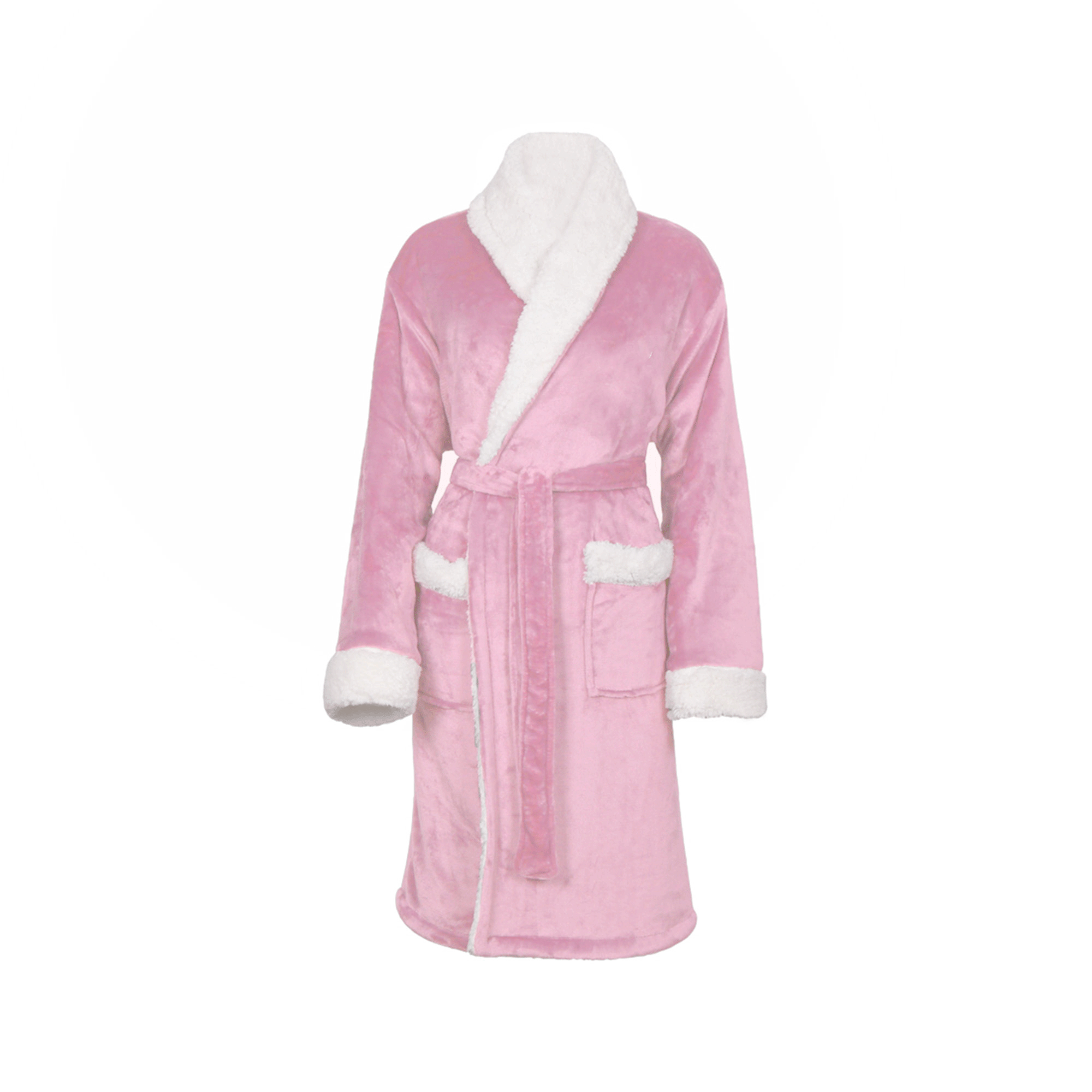 sherpa-fleece-dressing-gown