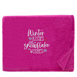 Snowflake Wishes Cosy Home Christmas Snuggle Blanket