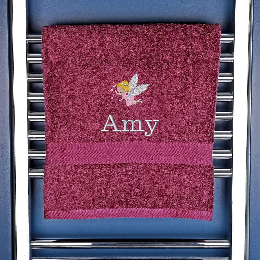 Children's Fairy Bath Towel Egyptian - Aubergine  