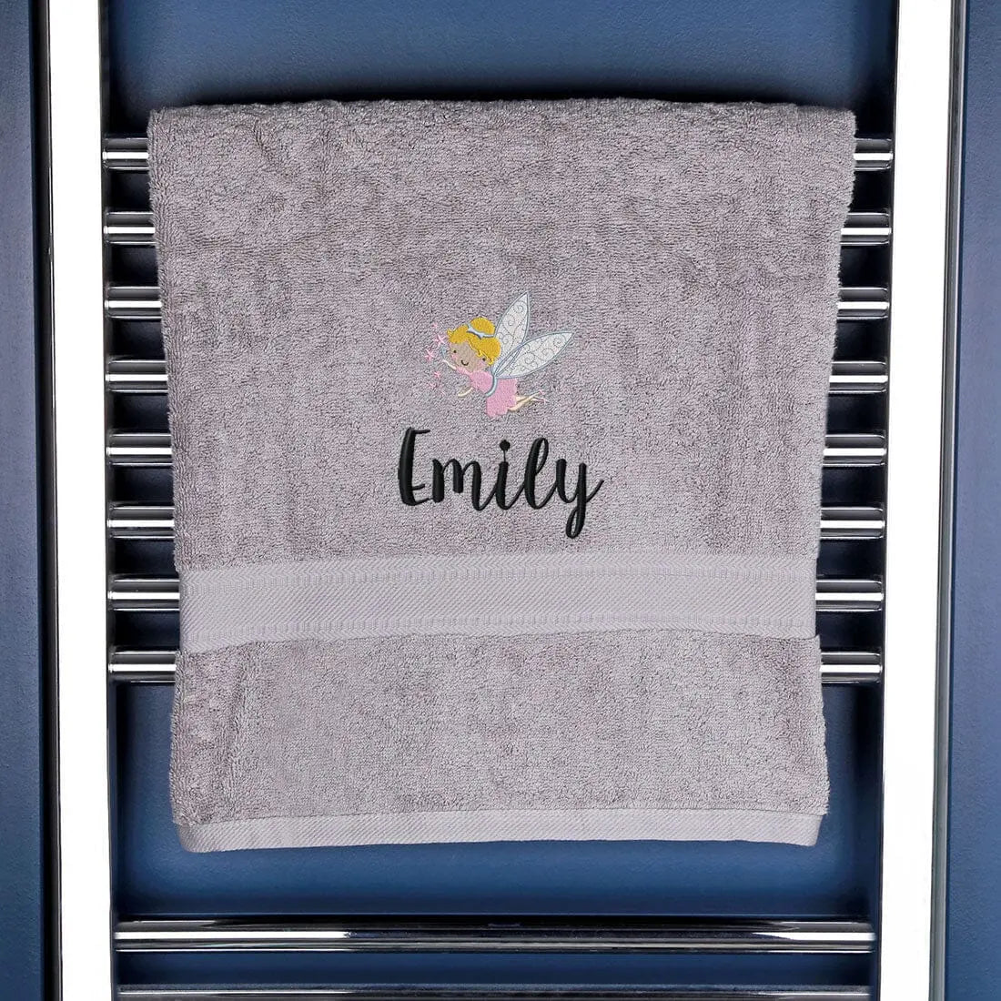 Children's Fairy Bath Towel Egyptian - Silver  