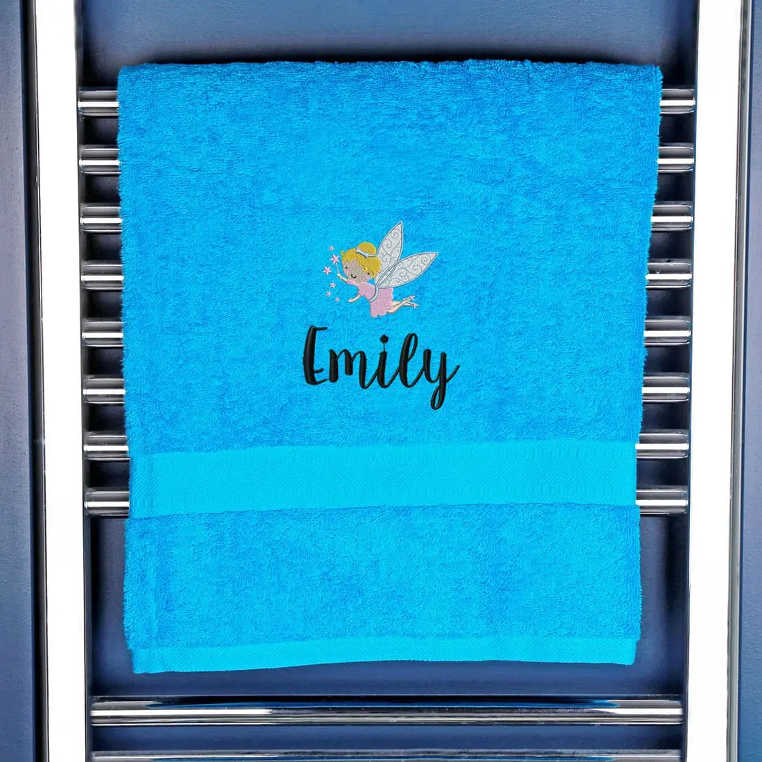 Children's Fairy Bath Towel Egyptian - Turquoise  