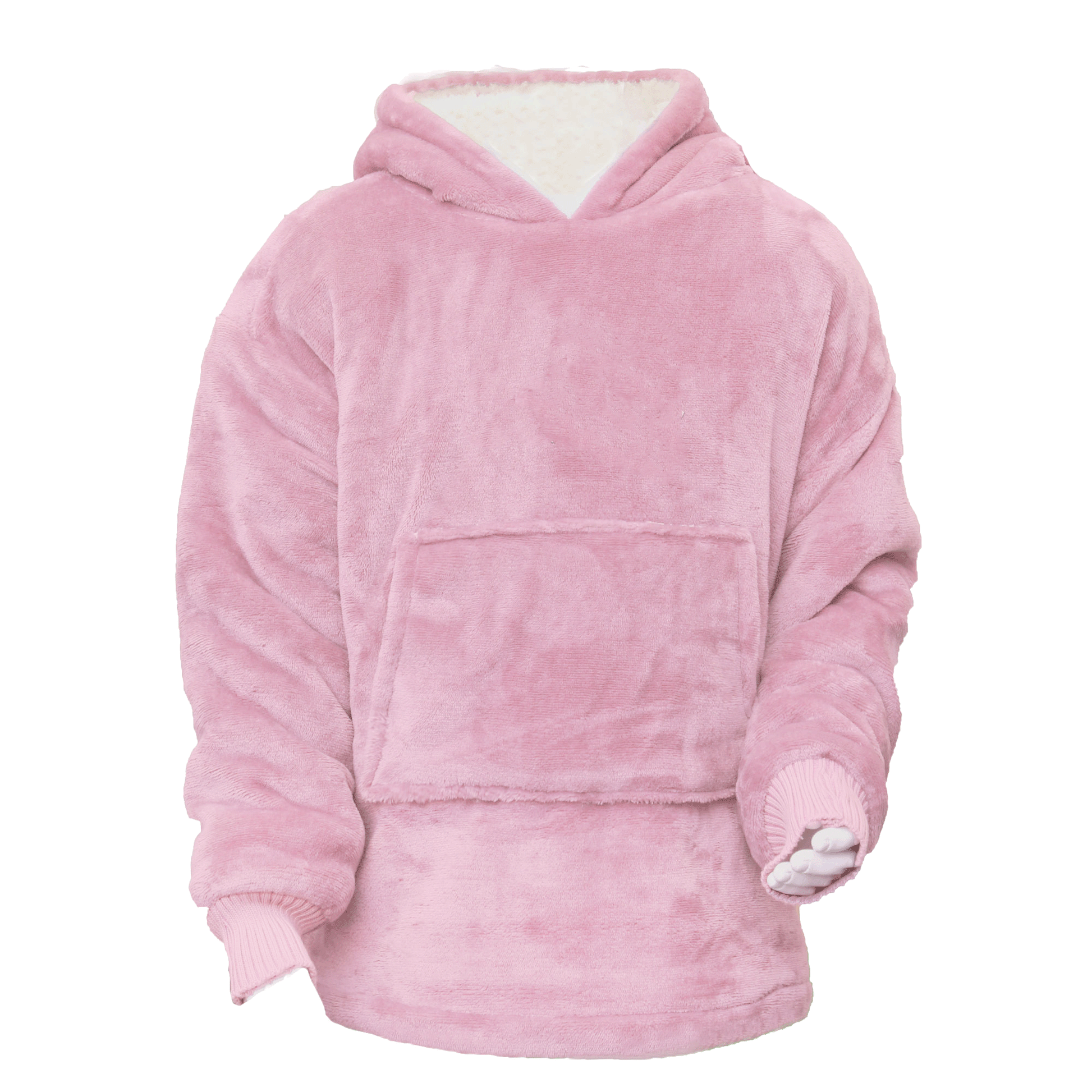 Children's Hooded Wearable Blanket Sherpa - Pink