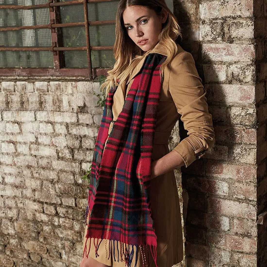 Classic Woven Check Scarf