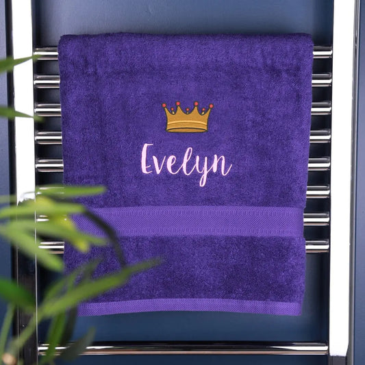 Crown Design Bath Towel   