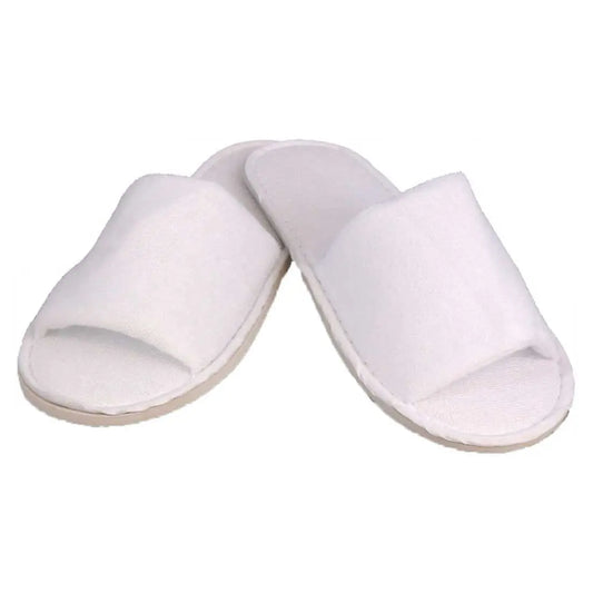 Disposable Slippers With Rubber Sole - Open Toe   
