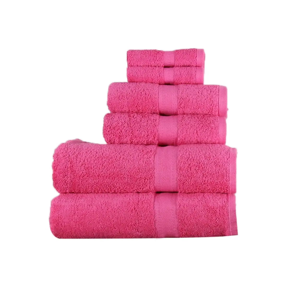 Egyptian Cotton 550gsm 6 Piece Towel Bale Egyptian - Pink