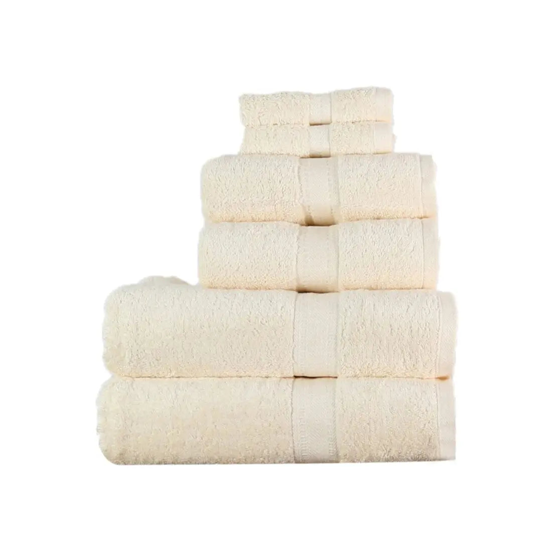 Egyptian Cotton 550gsm 6 Piece Towel Bale Egyptian - Vanilla