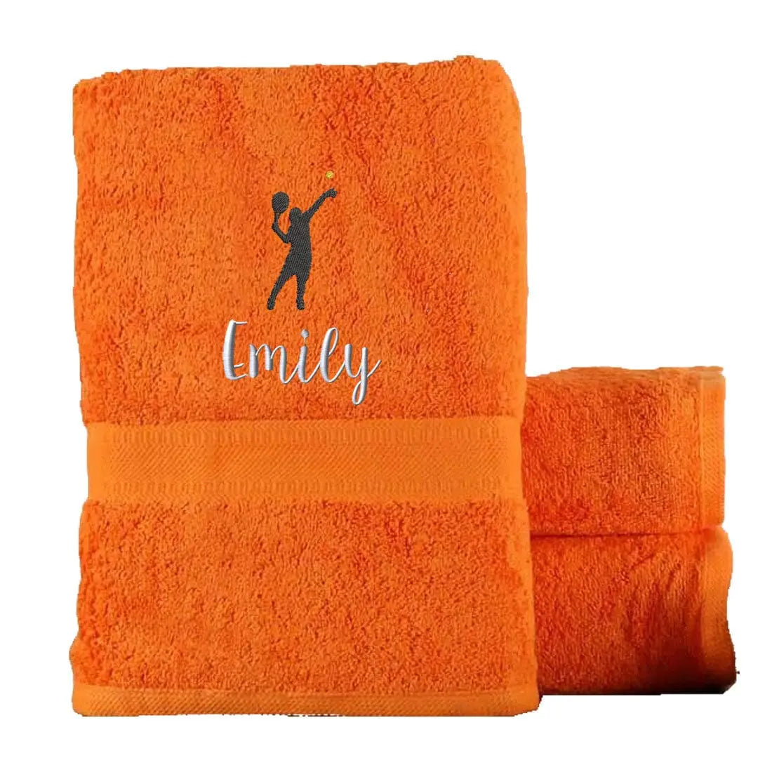 Novelty Egyptian Cotton Tennis Towel Egyptian - Orange  