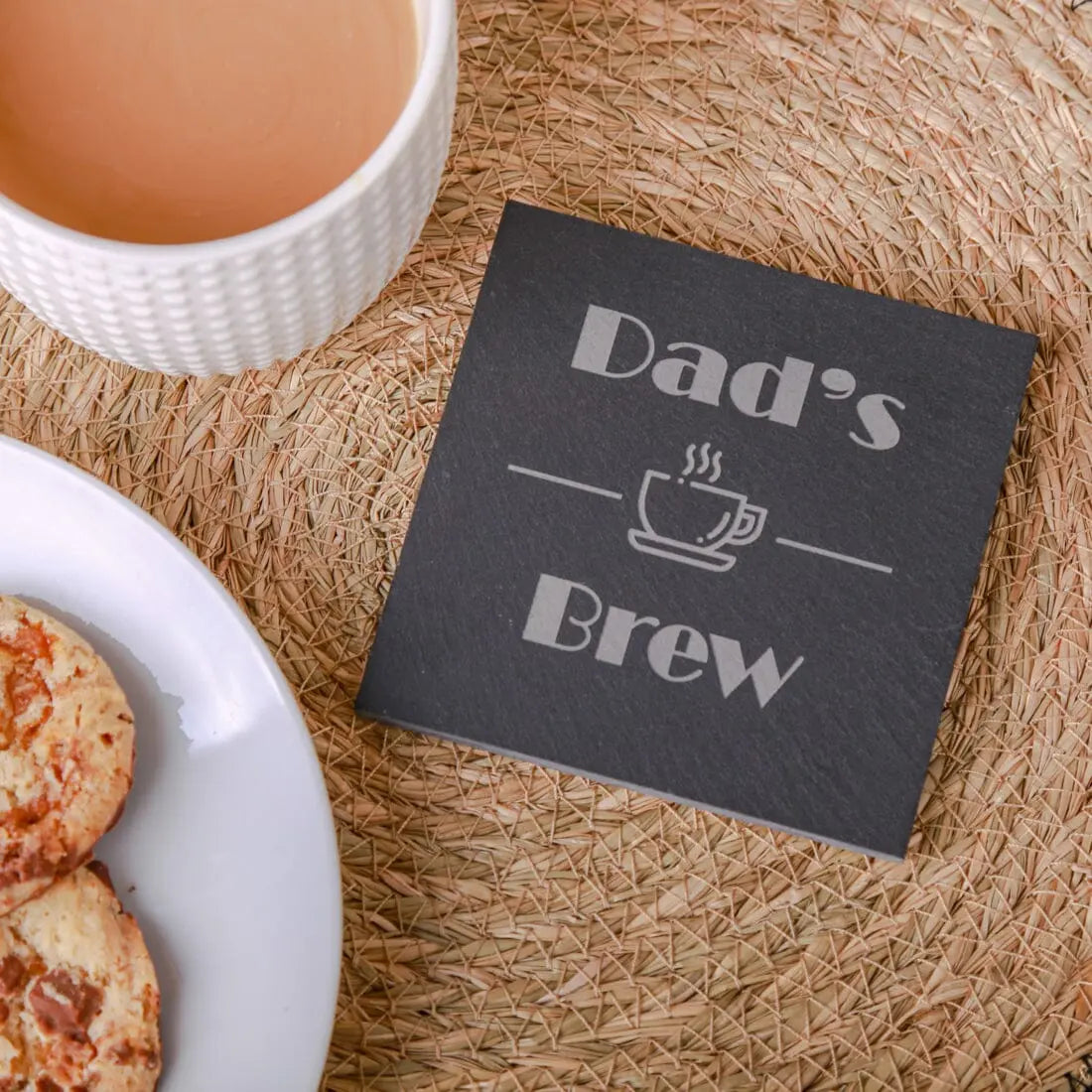 Personalised Brew Slate Drink Coaster   