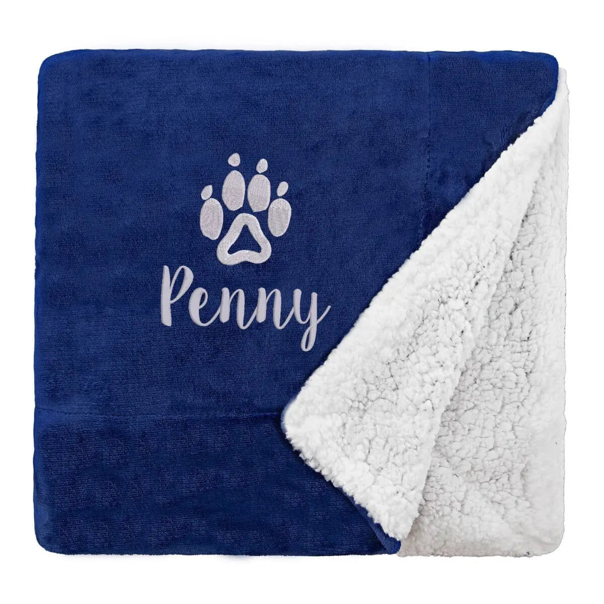 Personalised Sherpa Fleece Dog Blanket
