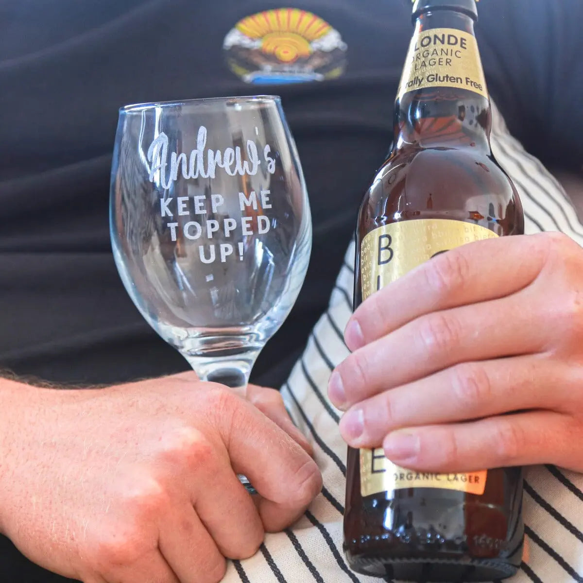 Personalised Special Message Stemmed Beer Glass