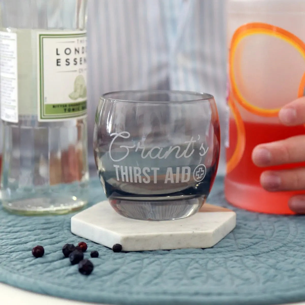 Personalised Thirst Aid Whisky Glass