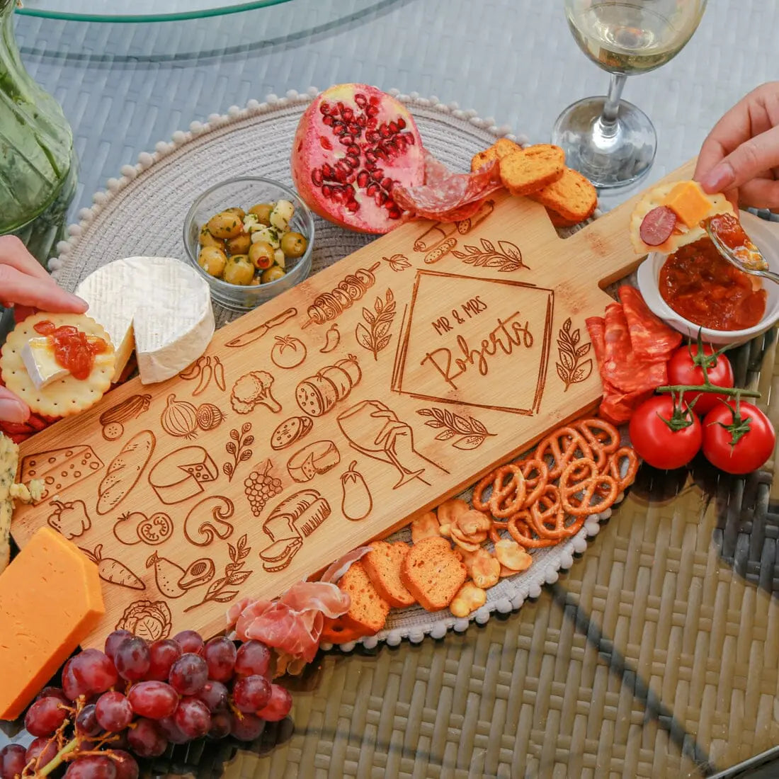 Personalised Wedding Food Chopping/Serving Board