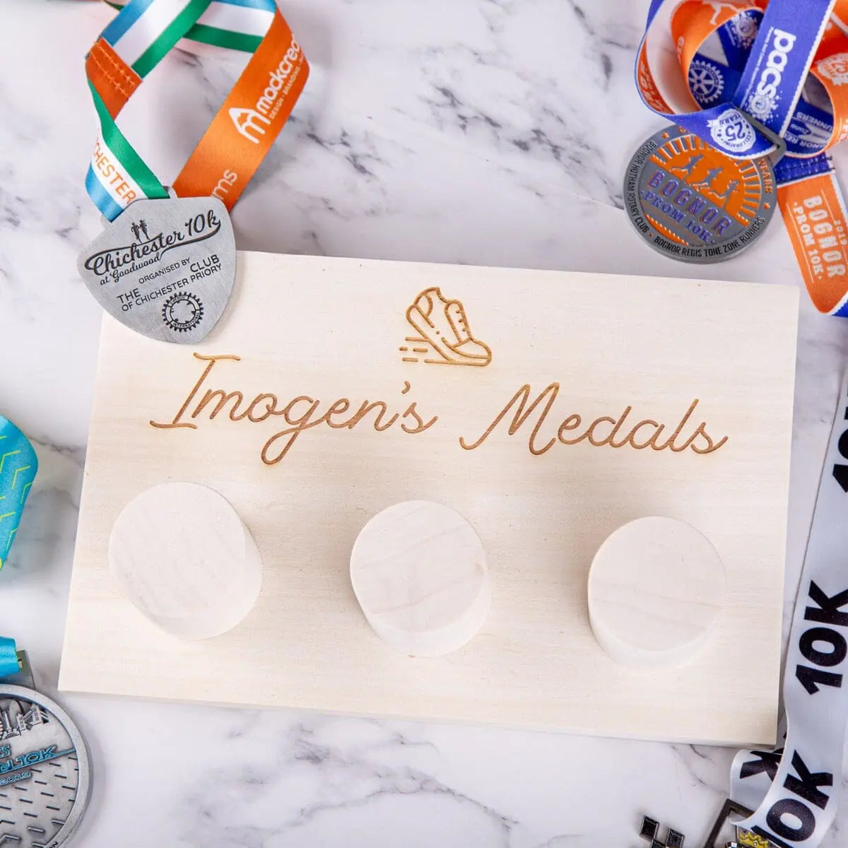 Personalised Wooden Medal Holder