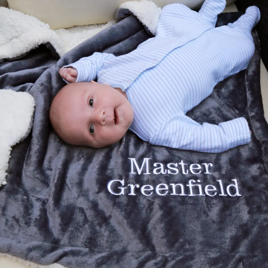 Sherpa Fleece Baby Blanket   