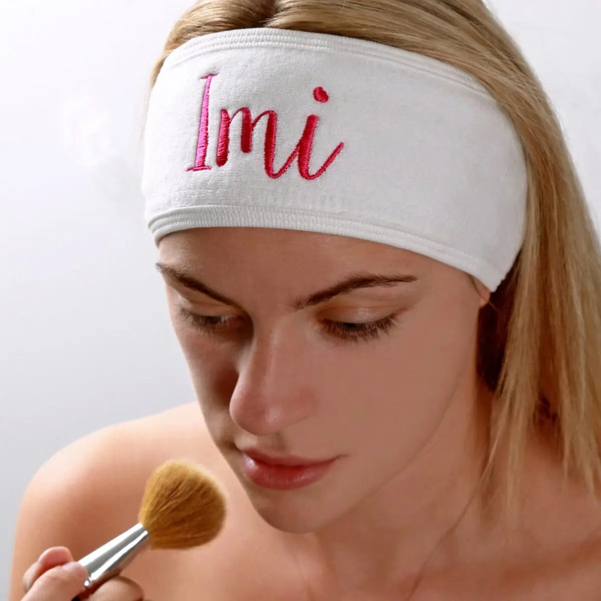 Terry Cotton Headbands, White