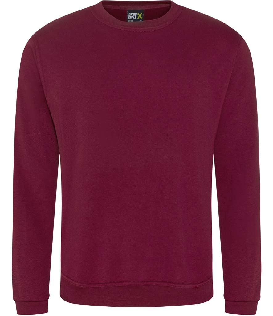 Burgundy sweatshirt on a white background