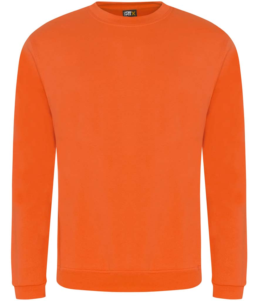 Orange sweatshirt on a white background