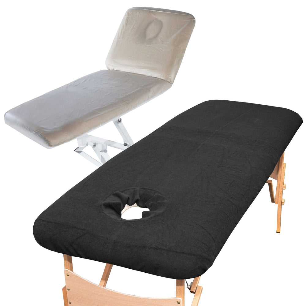 aztex large luxury pvc massage couch cover bundle