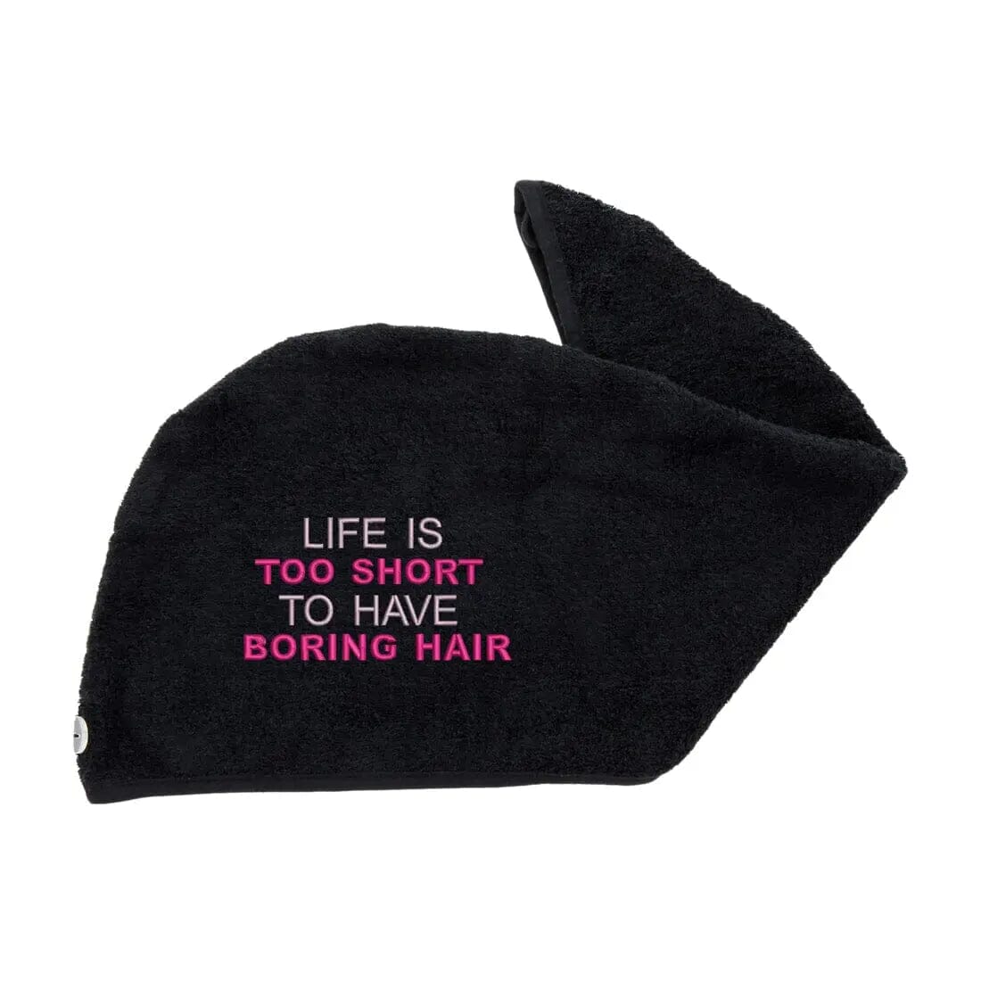 Luxury Hair Turban Towel Boring Hair Logo