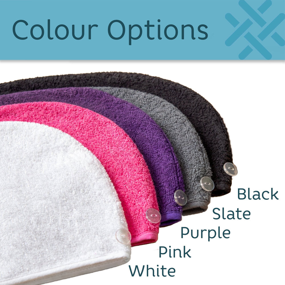 Hair turban towel colour options