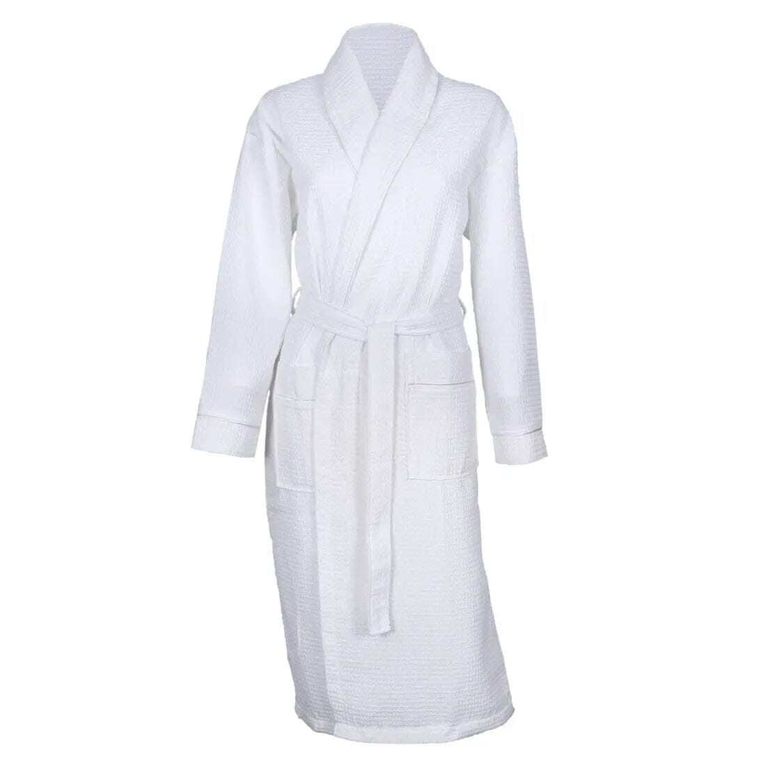 Shawl Collar Waffle Dressing Gown