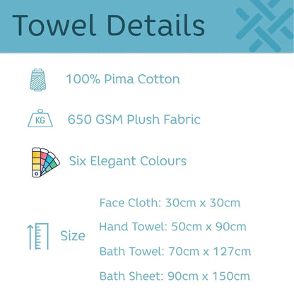 Towel details infographic