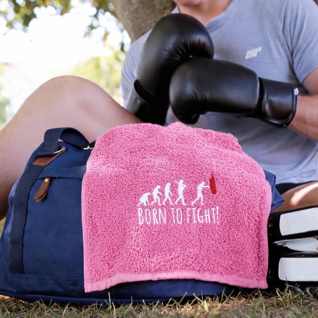 pink gym towel