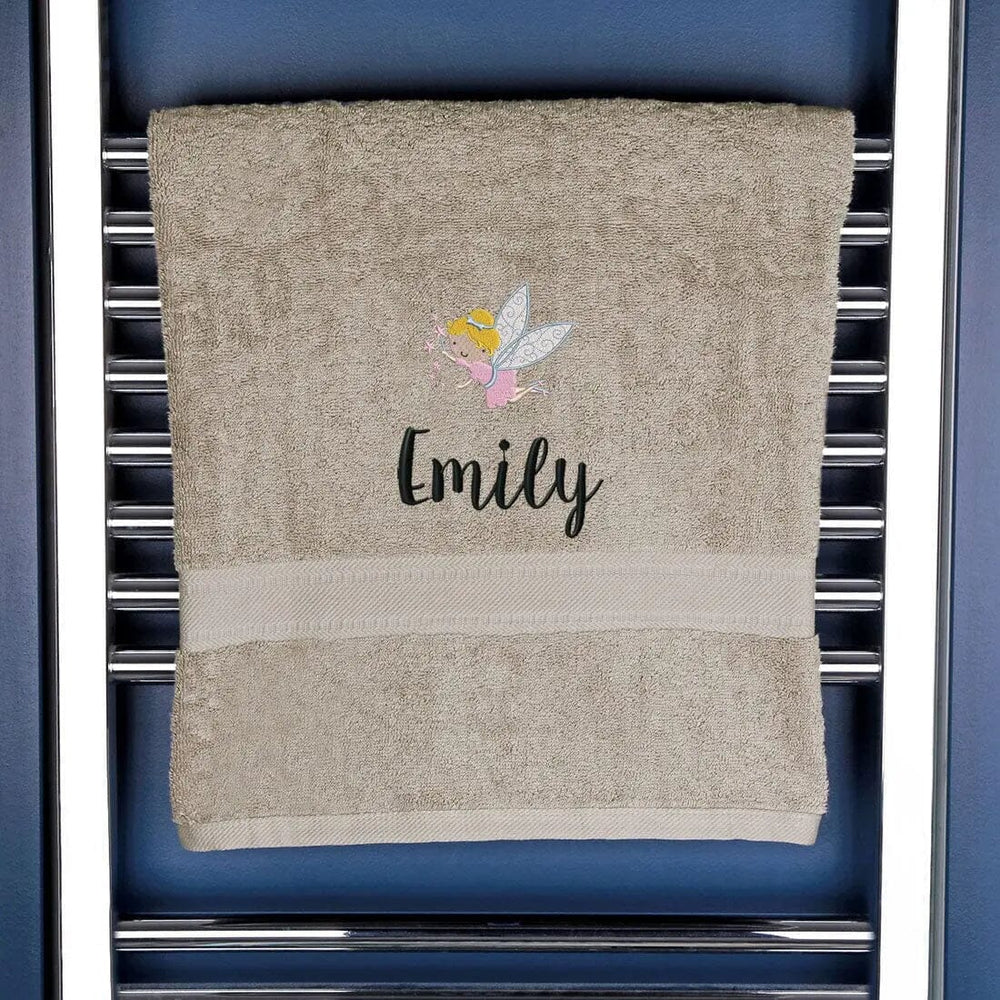 Children's Fairy Bath Towel Egyptian - Natural  