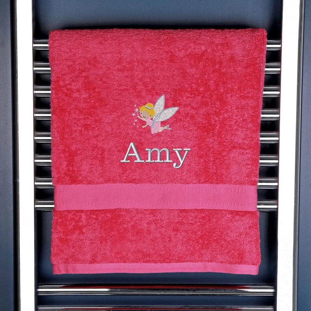Children's Fairy Bath Towel Egyptian - Pink  