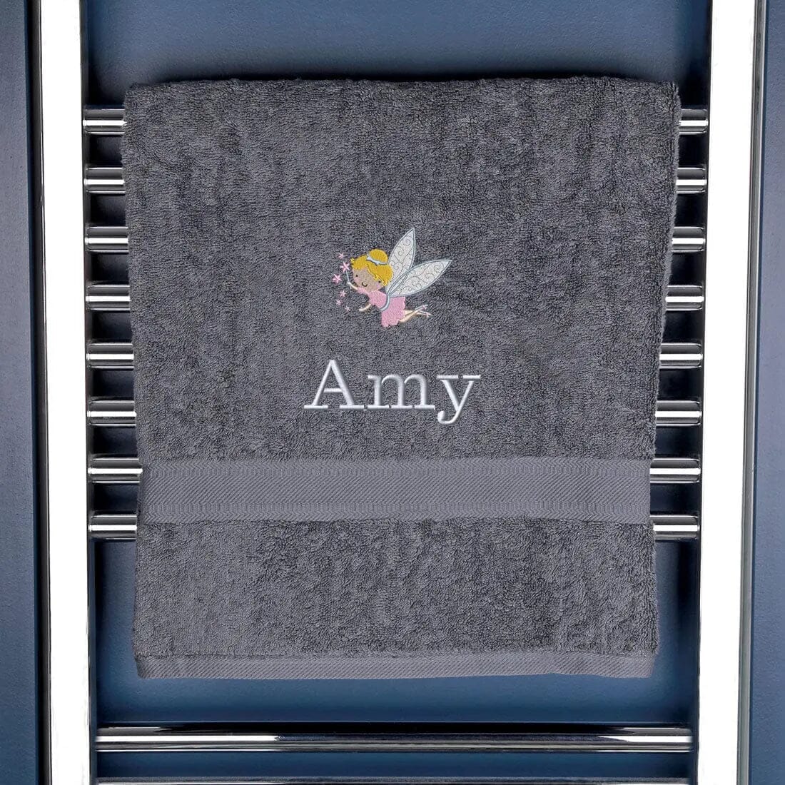 Children's Fairy Bath Towel Egyptian - Slate  