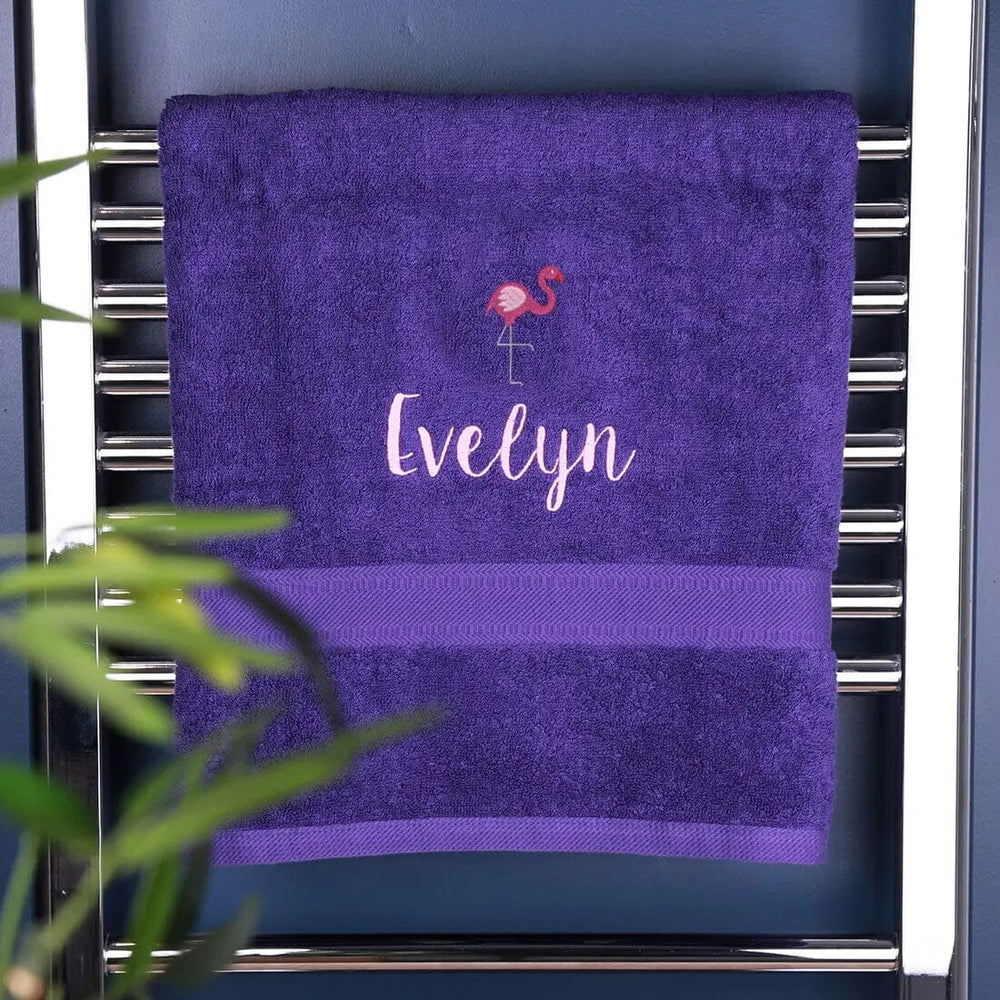 Children's Flamingo Bath Towel   