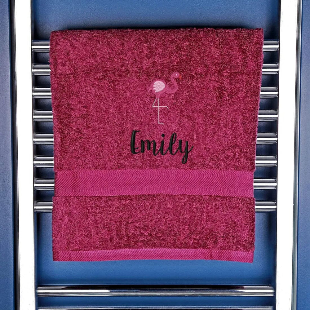 Children's Flamingo Bath Towel   
