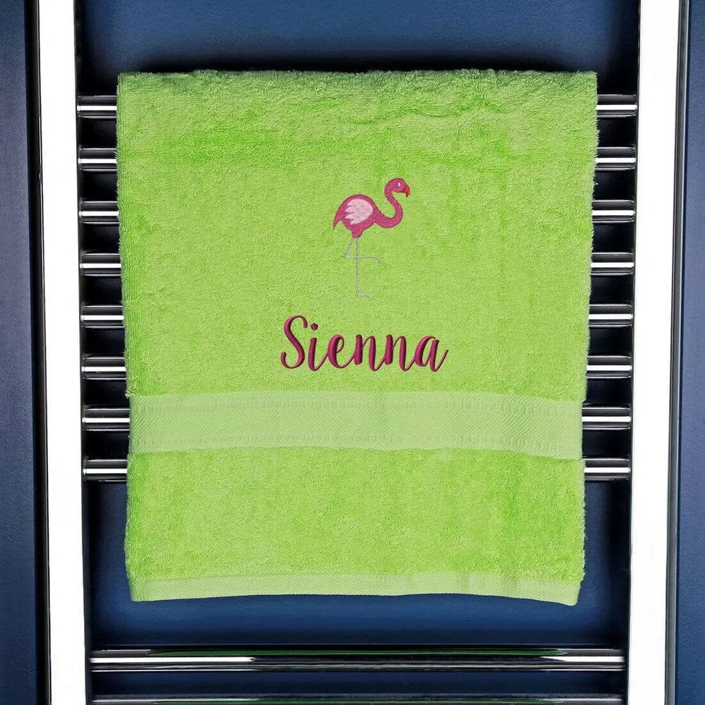 Children's Flamingo Bath Towel   