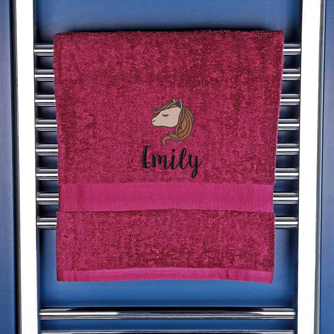 Children's Horse Logo Bath Towel   