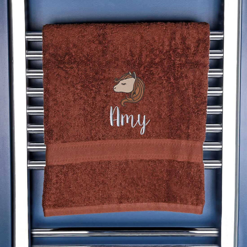 Children's Horse Logo Bath Towel   
