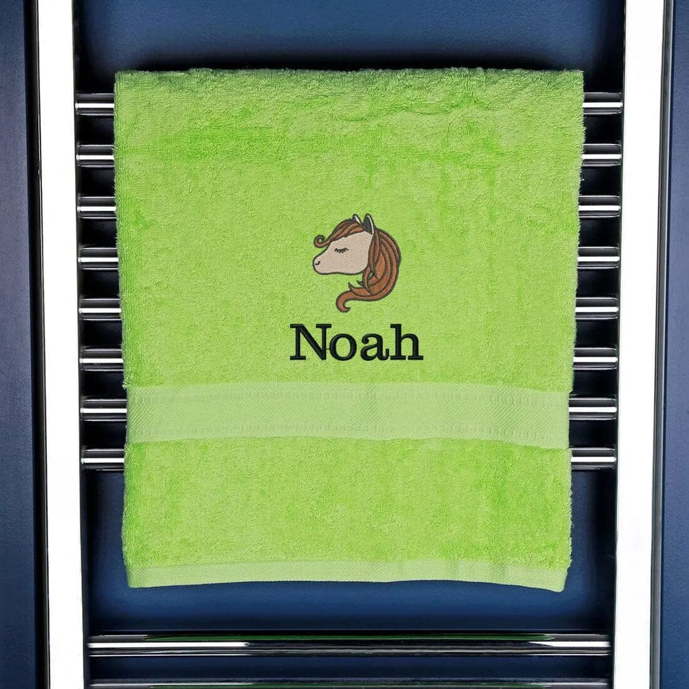Children's Horse Logo Bath Towel   