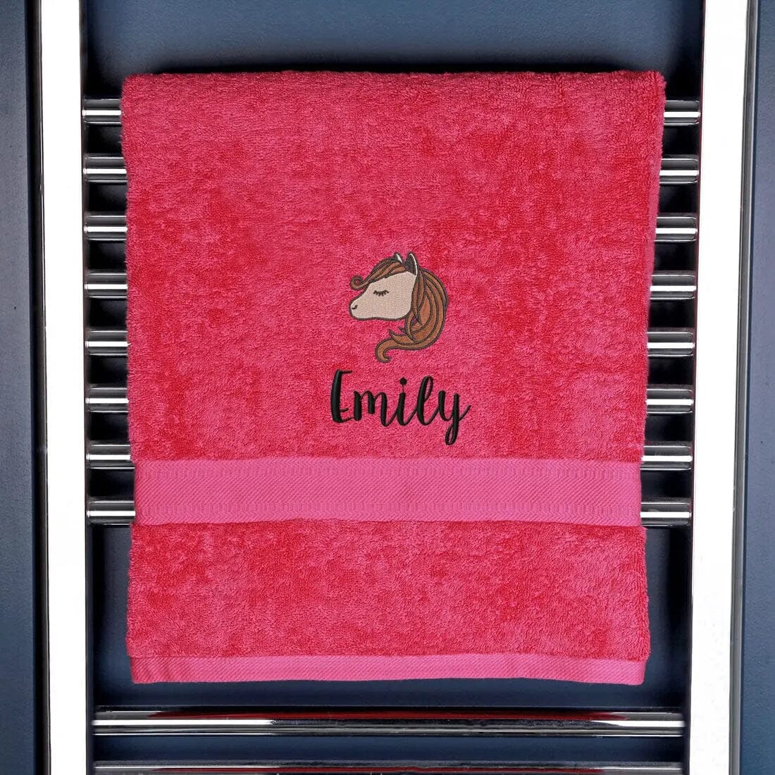 Children's Horse Logo Bath Towel   