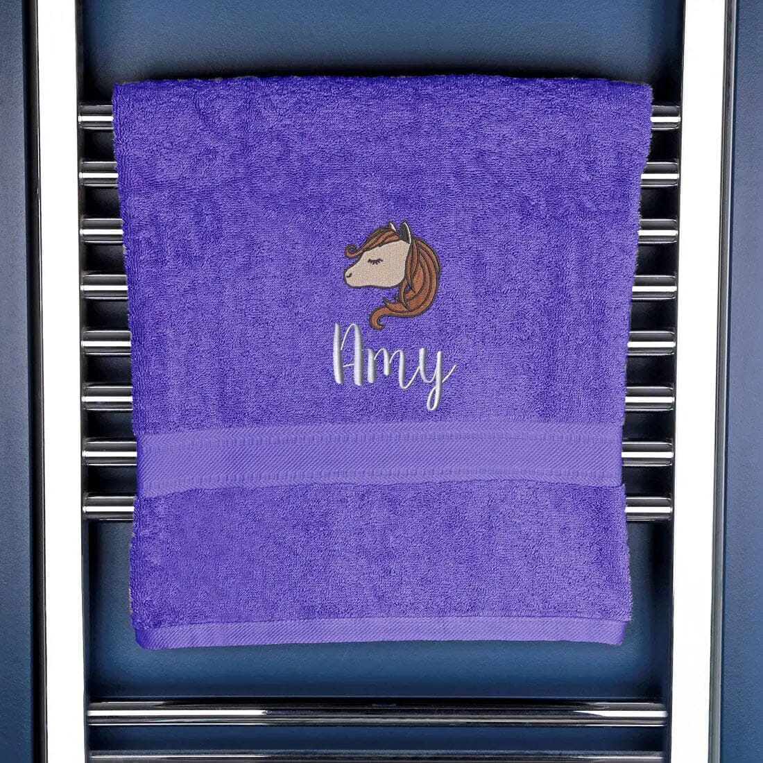 Children's Horse Logo Bath Towel   