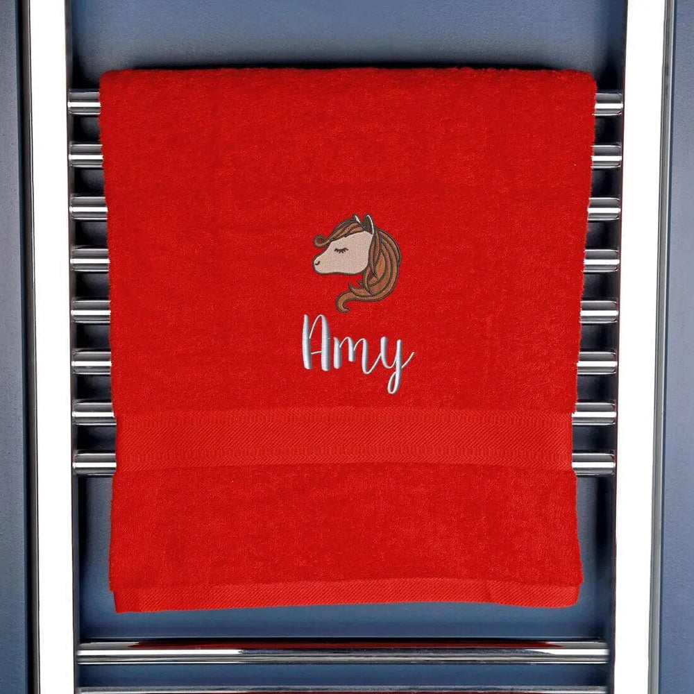 Children's Horse Logo Bath Towel   