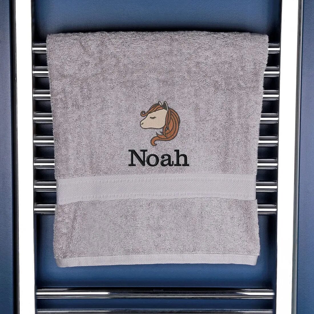 Children's Horse Logo Bath Towel   