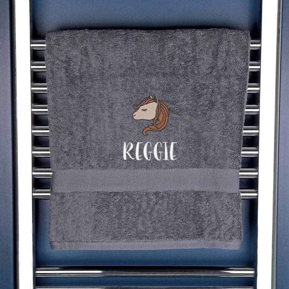 Children's Horse Logo Bath Towel   